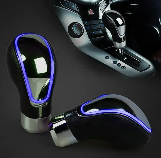 Blue Touch Activated Sensor Control Auto Car LED Light Gear Shift Knob USB Charge | Автомобили и мотоциклы