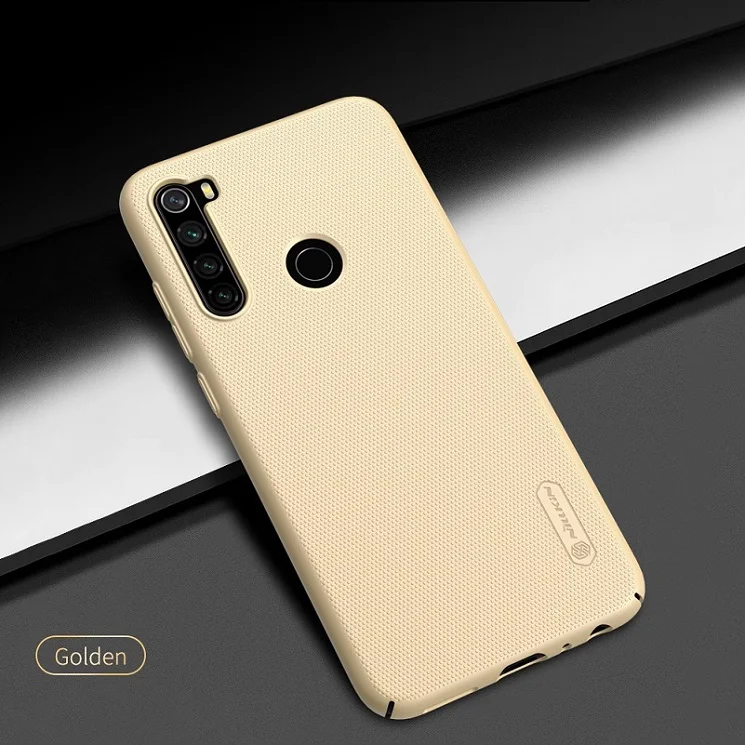Champagne Gold Чехол для xiaomi redmi note 8, 6,3, NILLKIN, Матовый ПК, матовая жесткая задняя крышка, Подарочный держатель для телефона, redmi note 8 pro, чехол, глобальная версия - Цвет: Champagne Gold