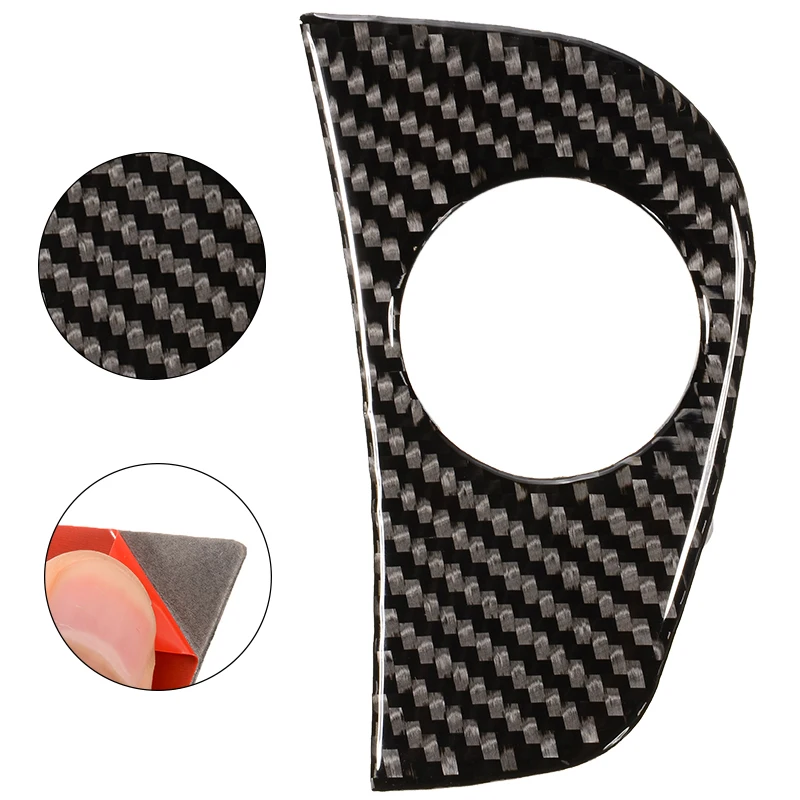 

1pc Black Carbon Fiber Start Switch Trim Sticker Universal For Subaru Forester XV Crosstrek WRX STI 2015-19