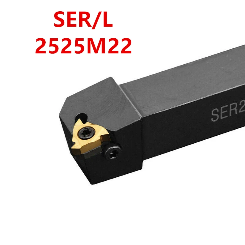 3Pcs SER 16*16 20*20 25*25 Threaded shank Tool holder+10PCS 16ER AG60 INSERT new