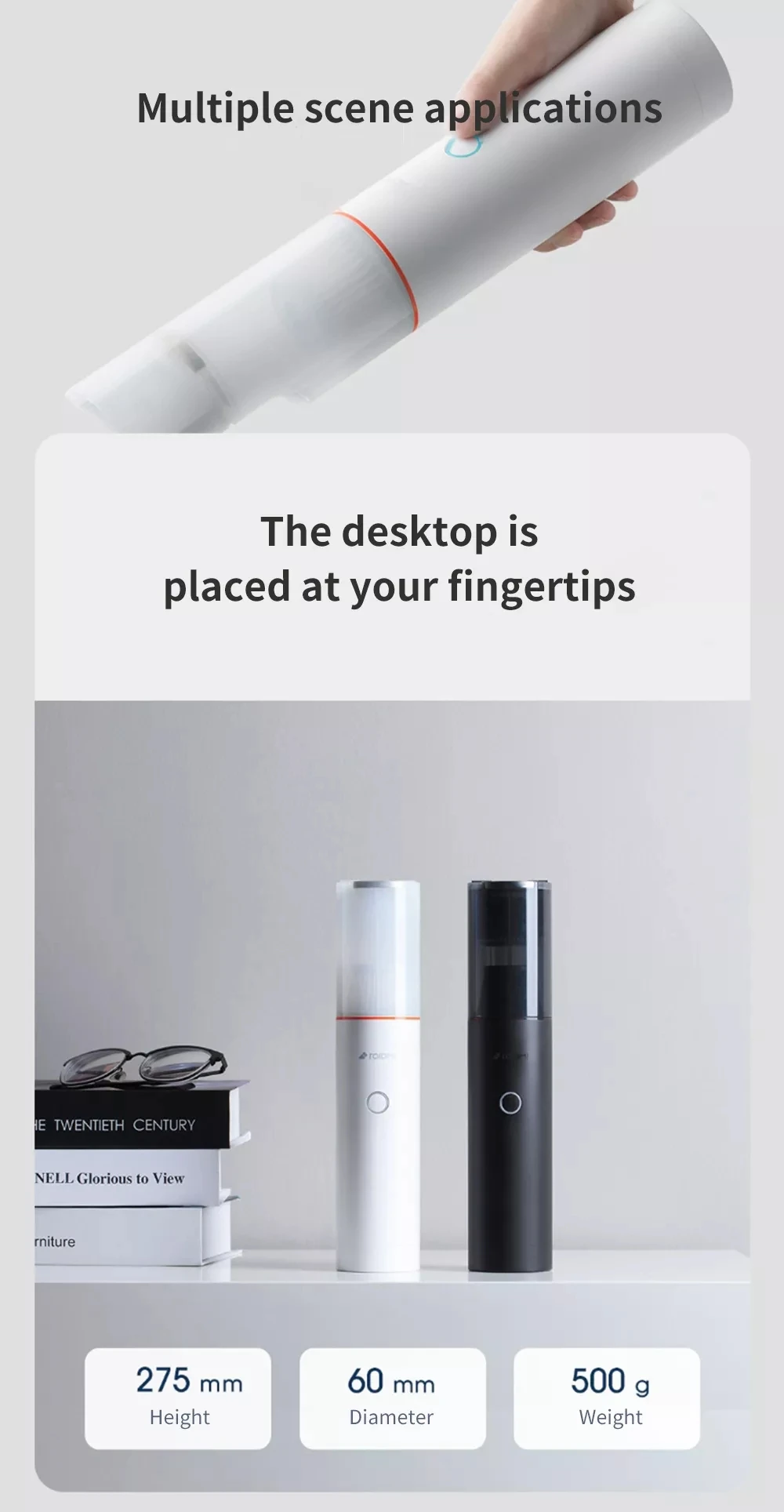 Xiaomi Roidmi Nano беспроводной ручной пылесос легкий 6000 ПА всасывания глубокий Удалить Очиститель от клещей по дому на открытом воздухе