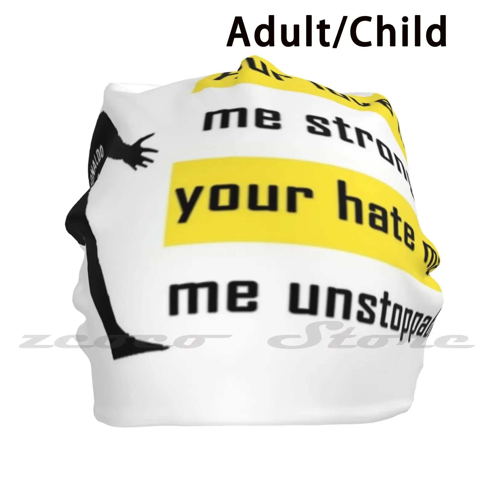 -T-Shirt Essenziale Con Citazioni Cappello Lavorato A Maglia Elastico Morbido Modello Personalizzato Regalo Cap Party Ronaldo Quotes Quote Ronaldo