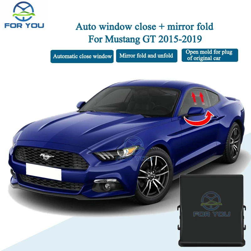 FORYOU Car Automatic Intelligent Close Open + Mirror Folder Kit Module For Mustang normal and GT 2015-2019 windshield wipers