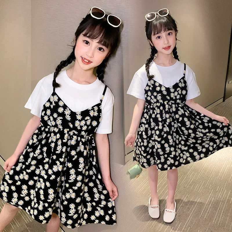 girls yellow floral dress