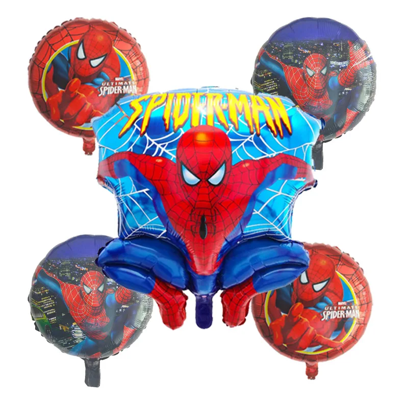13 шт. фольгированные шары «Человек-паук», красные и синие шары из латекса, воздушные шары «супергерой», «мстители», украшение для вечеринки на день рождения, детская игрушка для душа
