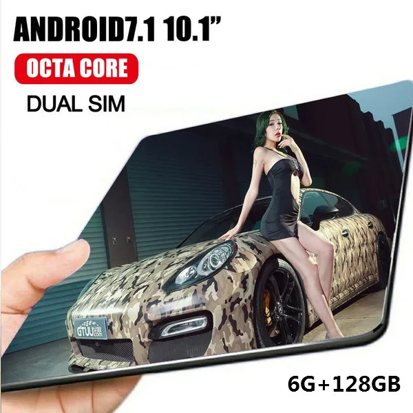 10,1 дюймов Android 8,0 ram 6GB ROM16GB/64G/128G Android планшет с двойной картой Двойная камера Bluetooth WIFI Двойная камера детский планшет