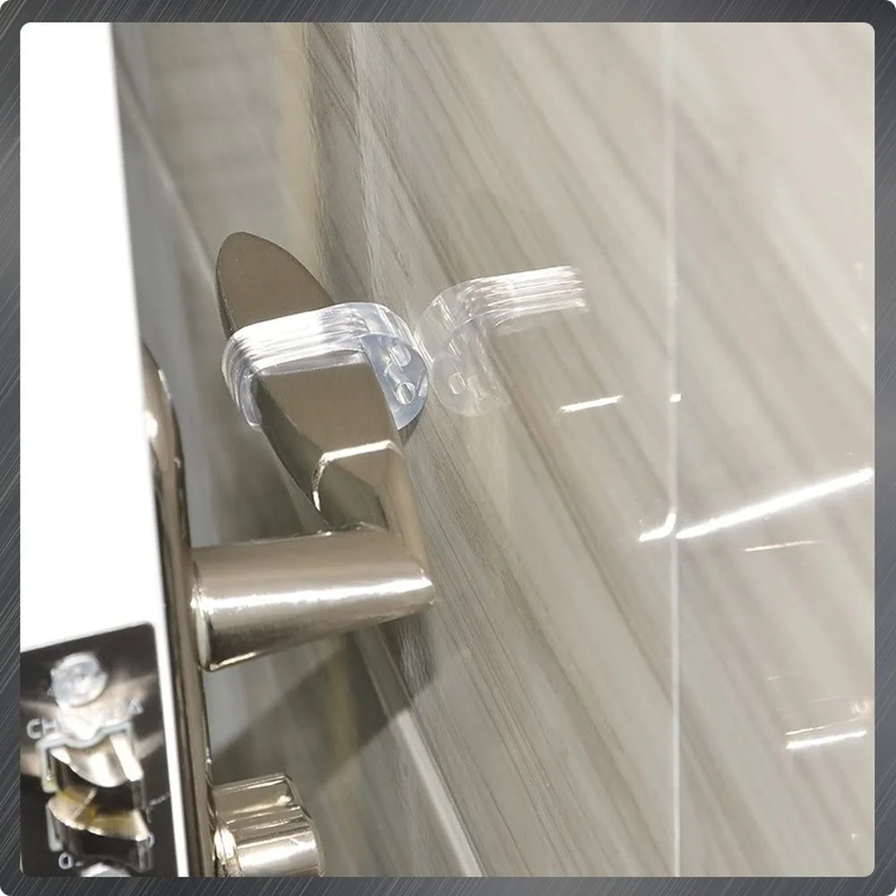 5pcs Door Stopper Transparent Silica Gel Door Handle Buffer Wall Protection Doorknob Bumper Walls Furniture Protective