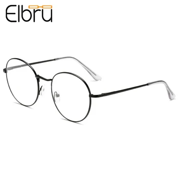 

Elbru Classic Retro Metal Frame Reading Glasses Women&Men Clear Lens Presbyopic Glasses Eyewear With Diopter +1.0to+4.0Unisex