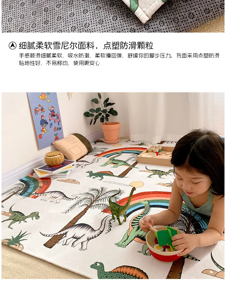Детский игровой коврик для ползания, игровой коврик, 140*210 см, уплотненный, экологический, нескользящий, для детей, головоломка, для занятий в тренажерном зале, ковер, коврики, детская игрушка