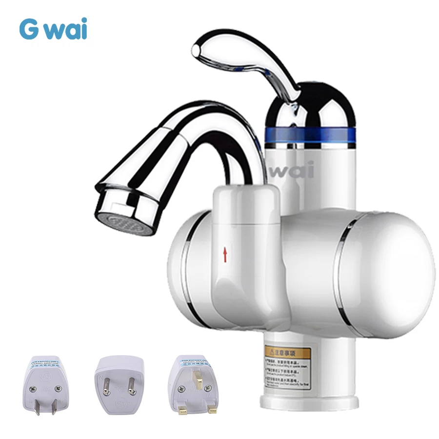 Grifo de agua caliente instantáneo sin tanque, calentador de 3000W, grifo de cocina fría y caliente calefacción rápida y eléctrico de, grifo calentador de agua de 220V-240V