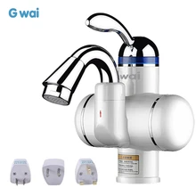 3000W Tankless Instant Hot Water Tap Water Heater Electric Kitchen Faucet Hot Cold Fast Heating Water Heater Tap 220V-240V