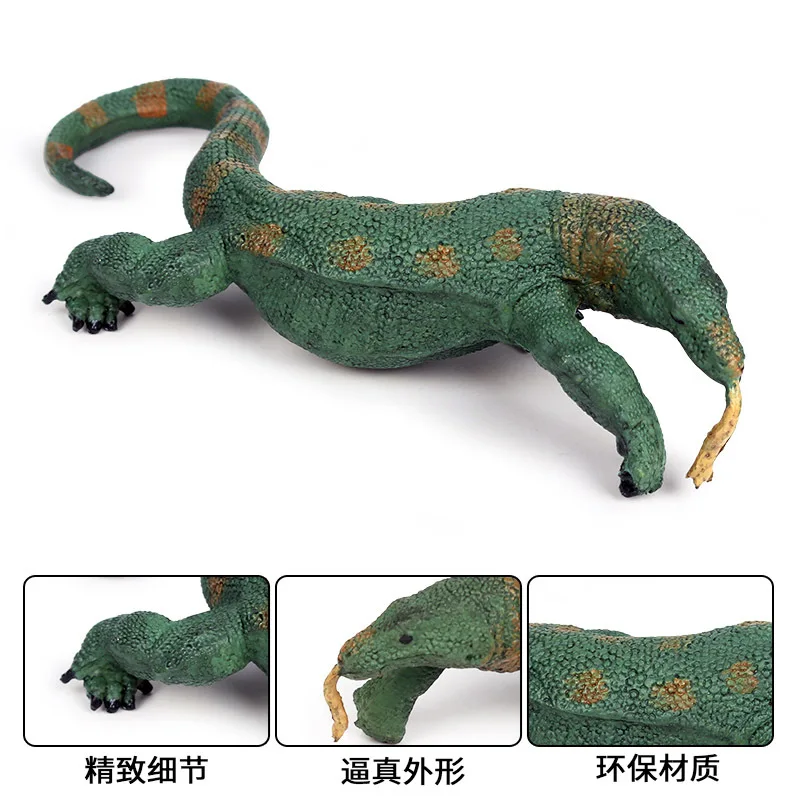 

Model Solid Static Wild Animal Model CHILDREN'S Toy Goanna Komodo Goanna Plastic Ornament Garage Kit
