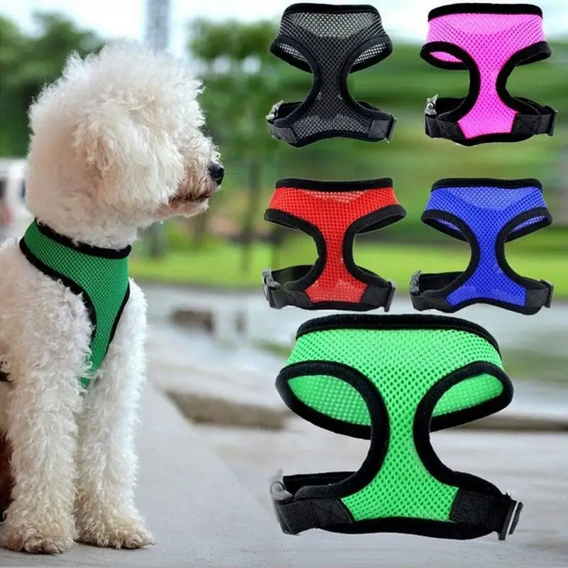 Dog Harness Vest Adjustable Soft Breathable Dog Supplies dog harness