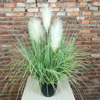 

Spot supply of landscape plants Simulation reed grass Basin simulation Dandelion Potted onion grass artificial plants greenery