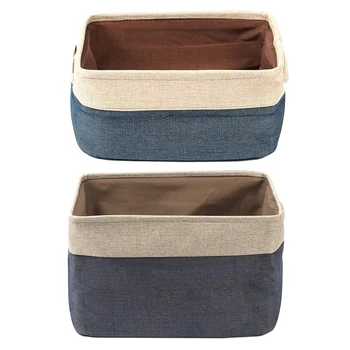 

Storage Bins,Collapsible Fabric Storage Basket with Dual Handles, Foldable Toy Bins for Clothes Storage,Home Organizer for Bedro