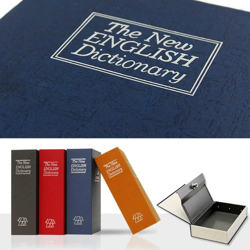 1PC Storage Safe Box Dictionary Book Bank Money Cash Jewellery Hidden Secret Security Locker With Key Lock Drop Shipping 1PC Storage Safe Box Dictionary Book Bank Money Cash Jewellery Hidden Secret Security Locker With Key Lock Drop Shipping