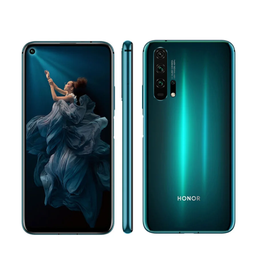 Мобильный телефон Honor 20 pro, 6,26 дюймов, 8 ГБ ОЗУ, 128 Гб/256 Гб ПЗУ, Kirin 980 OctaCore, четыре тыловых камеры, 48 МП, 16 МП, 8 Мп, 2 МП, две sim-карты - Цвет: 8GB 128GB Emerald