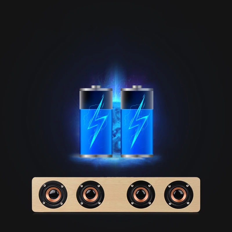 HOT-12W Hifi Bluetooth динамик s беспроводной стерео сабвуфер деревянный домашний аудио Настольный динамик Громкая связь TF деревянный узор