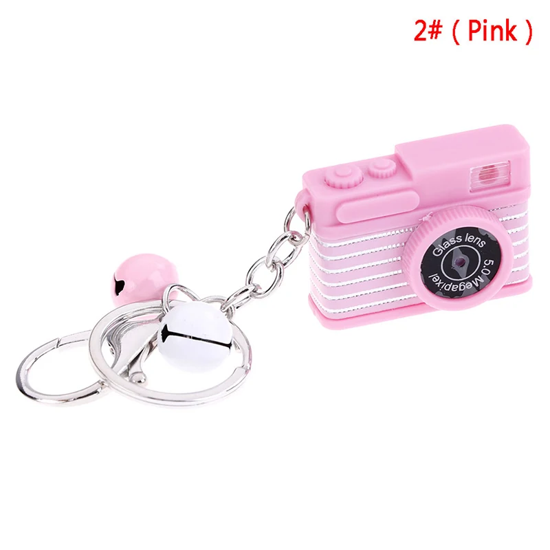 1Pc Led Luminous Camera Keychain For Kids Flashing Camera Sound Flash Light Keychain