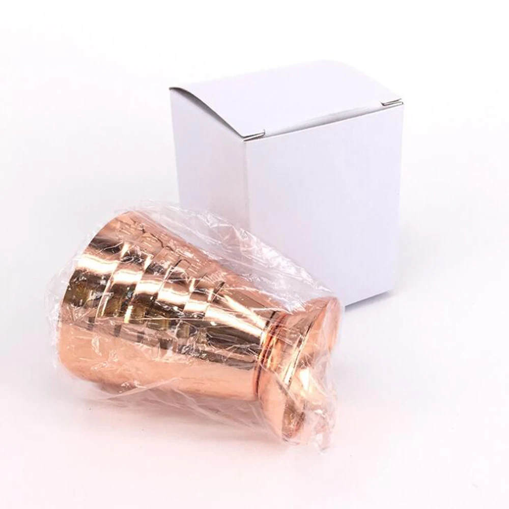 Copper Нержавеющая сталь мерный стакан унция Jigger Бар коктейль напиток миксер ликер мерный стакан Mojito измеритель молока кофе кружка - Цвет: Copper