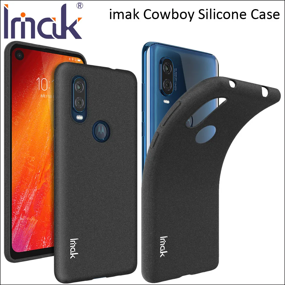 

imak Cowboy Case For Motorola One Pro Vision Matte Frosted Soft TPU Silicone Protector Cover