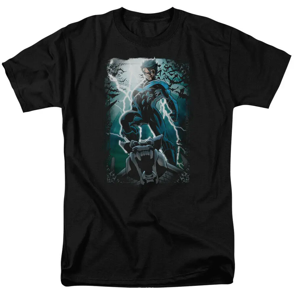 Nightwing Night Light Comics T Shirt 2019 New Arrival Men'S Summer Trendy Mens Hip Hop Short Sleeve Tops Graphics |