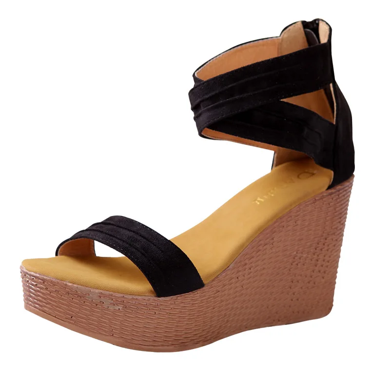 

Slanted Heel Zipper WOMEN'S Sandals 34-39 9 Centimeter with High-No. 0020