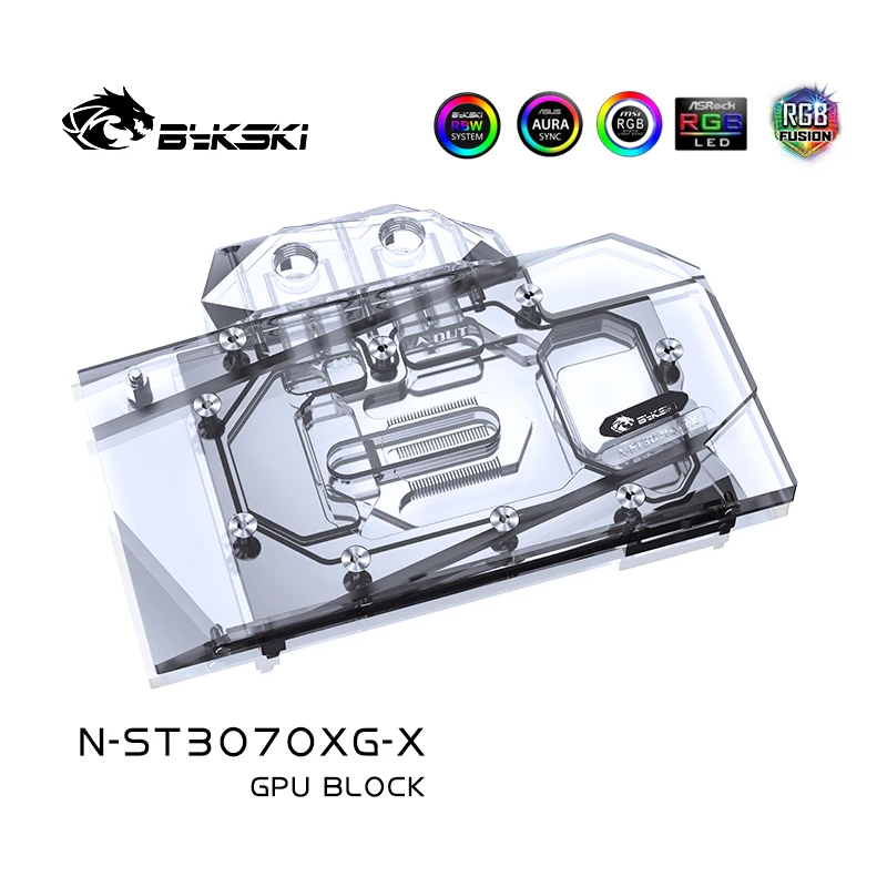 

Bykski GPU Water Block For ZOTAC Geforce RTX 3070 X GAMING OC 8G/Twin Edge ,With Back Plate Watercooler ,N-ST3070XG-X