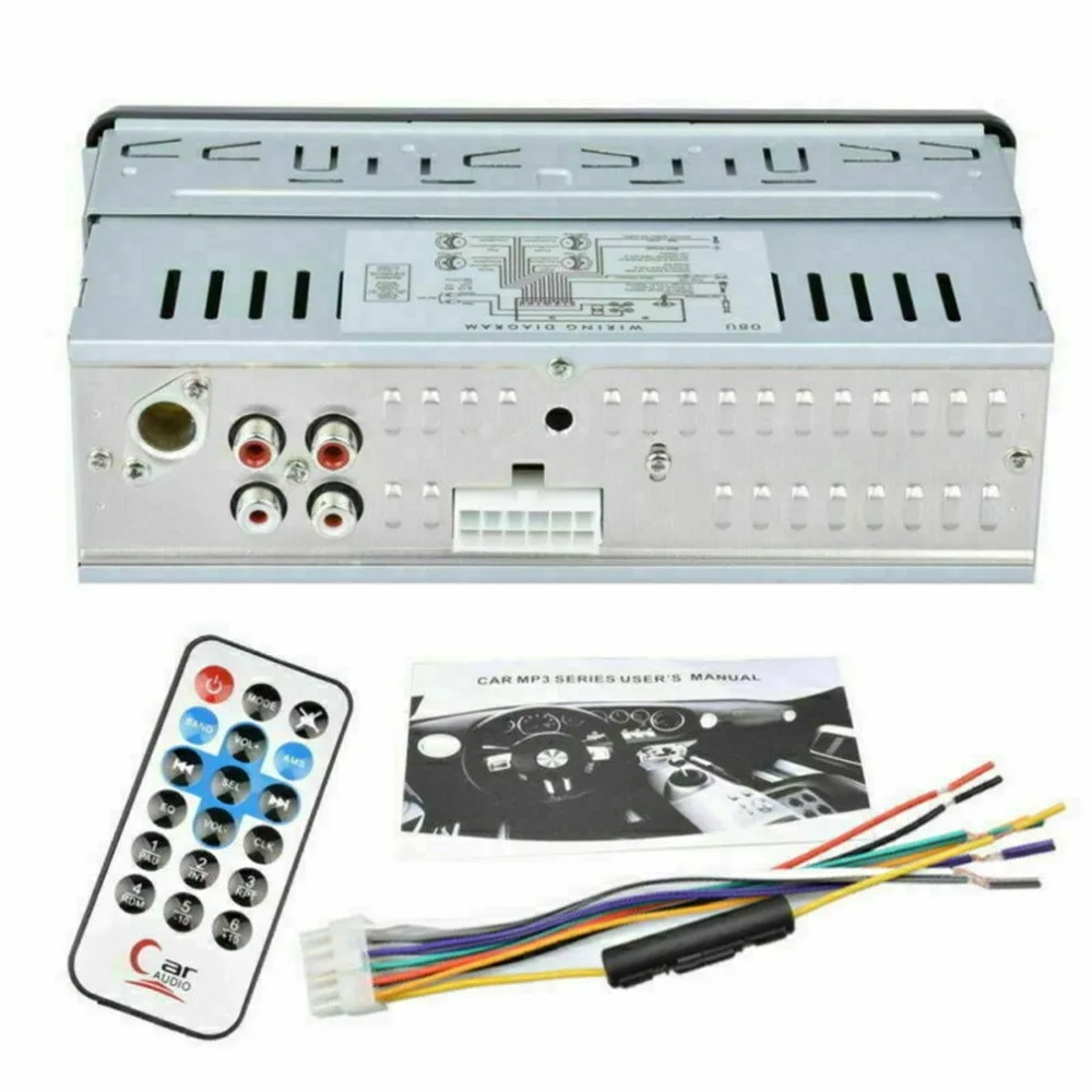 Автомагнитола Автомобильный MP3-плеер Hands-Free автомобильный fm-радио Mp3 с Usb/Aux интерфейсом Автомобильный MP3-плеер автозапчасти