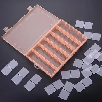 

36 Grid Detachable Clear Jewelry Storage Box Bead Earring Fishing Hook Container Portable Small Accessories Container