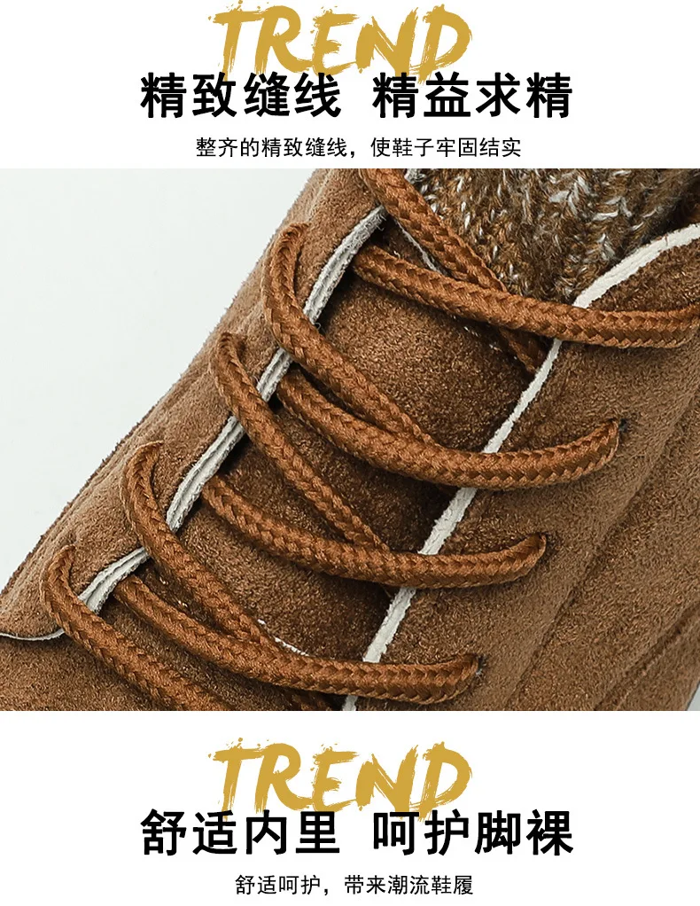 Модные зимние мужские ботинки на меху; Botas; черные теплые зимние мужские ботинки; кожаные ботильоны; Мужская зимняя Рабочая обувь; Прямая поставка