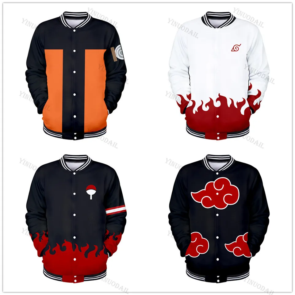 3D anime Sasuke/Kakashi Sweatshirts Men/boys Jacket Itachi Cosplay Autumn/winter aesthetic clothes casual sweatshirt akatsuki | Мужская
