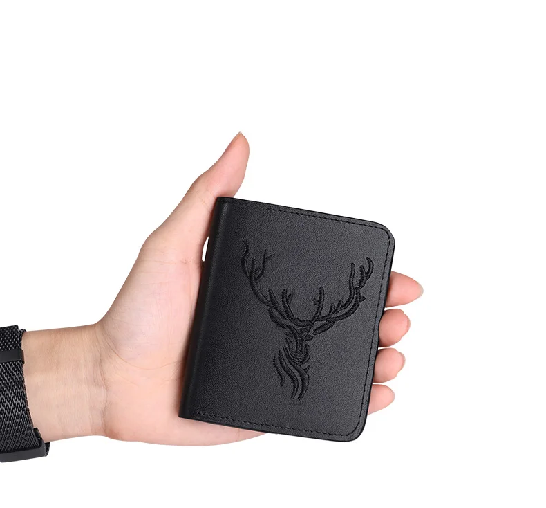 men's wallet short wallet for male real leather new design fashion small thin wallet