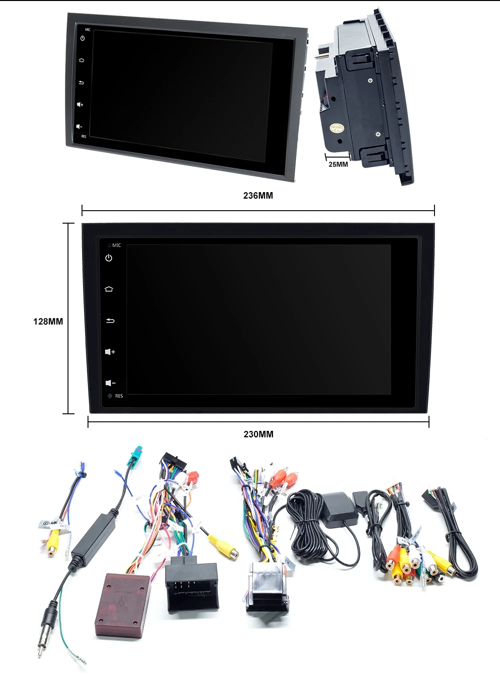 ZLTOOPAI 2 Din Car Multimedia Player GPS Android10 Auto Stereo for Audi A4 S4 2002-2008 Radio Quad Cores RAM 2GB ROM 16GB DSP