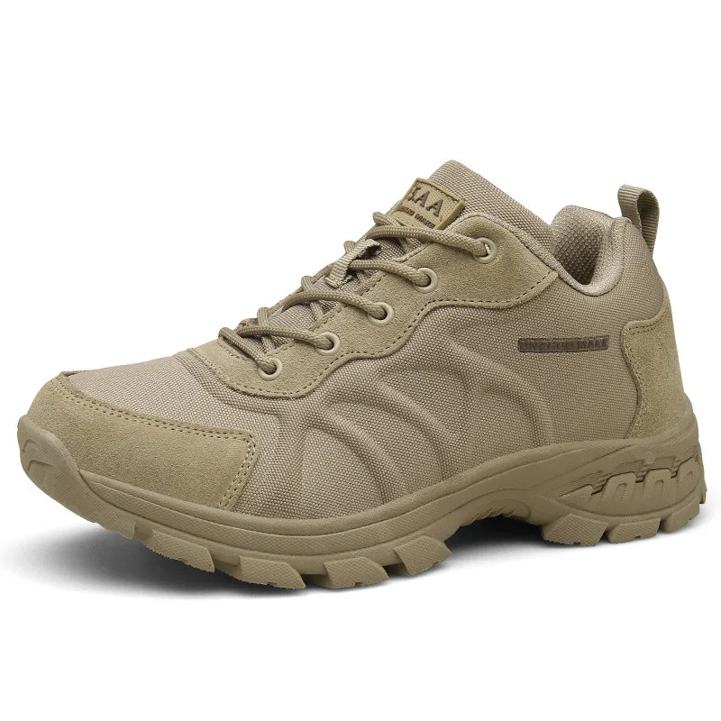 Мужские военные тактические ботинки для пустыни; Мужская Уличная Водонепроницаемая походная обувь; мужские кроссовки для мужчин; нескользящая спортивная обувь для альпинизма - Цвет: A1