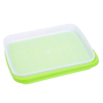 

Plastic Seedling Tray PP Double-Layer Seedling Nursery Tray Hydroponics Basket 1PC