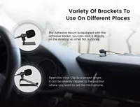 Micro pour viofo A139 Dash Cam, microphone Lavalier professionnel universel pour Smartphone, PC, ordinateur portable, caméra, DSLR, enregistreur Audio 3