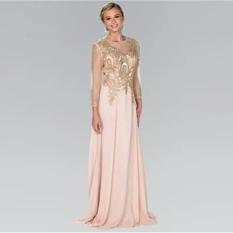 mother of the bride dresses long blush