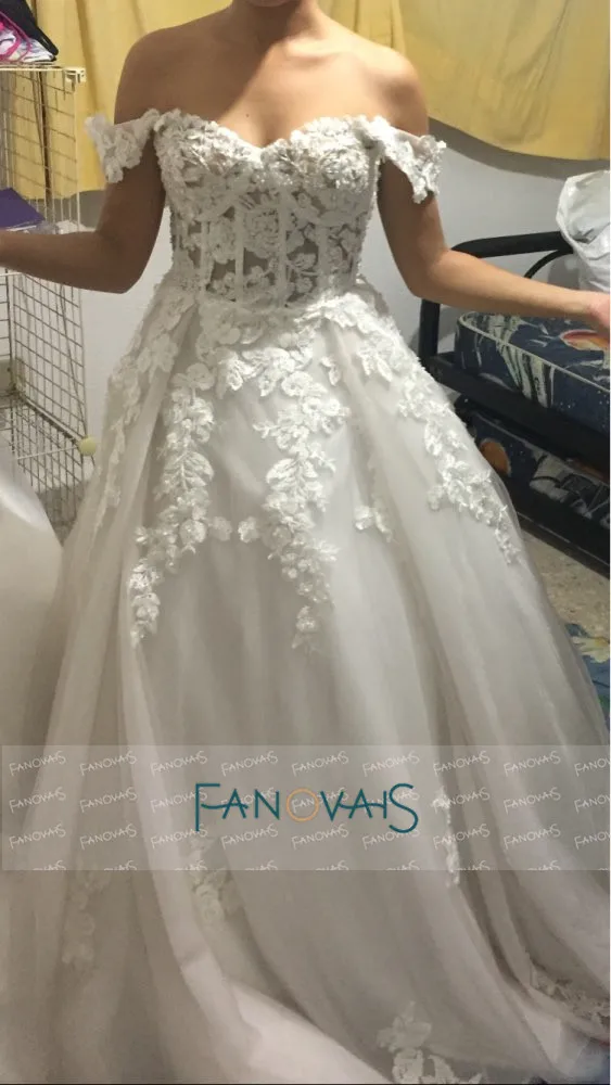 Günstige Strand Boho Hochzeit Kleider 2020 Perlen Kristall Spitze Hochzeit Kleider Vestido de Novia Longo vestido casamento robe de mariee