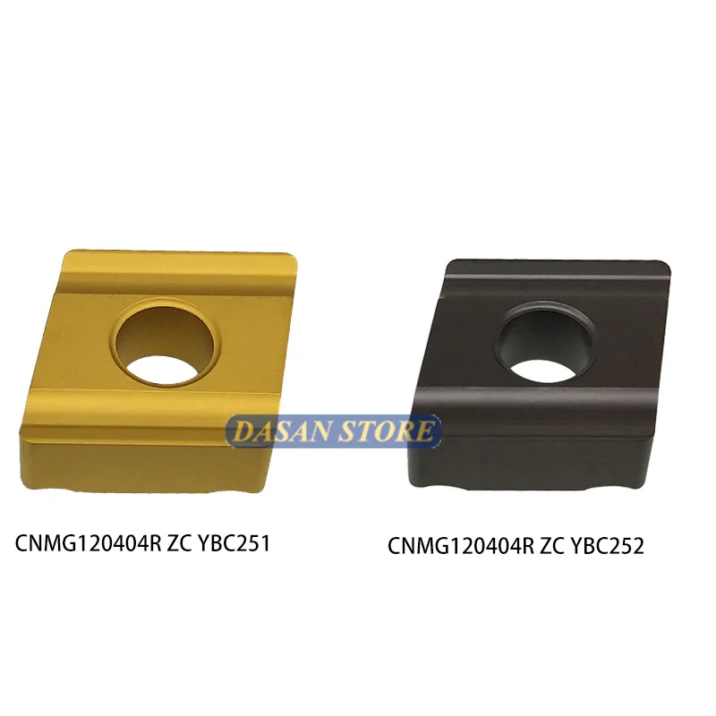 

10PCS CNMG120408R ZC CNMG120404L YBC251 YBC252 High Quality Carbide Inserts CNC Lathe Turning Blade Cutter TOOL for Steel