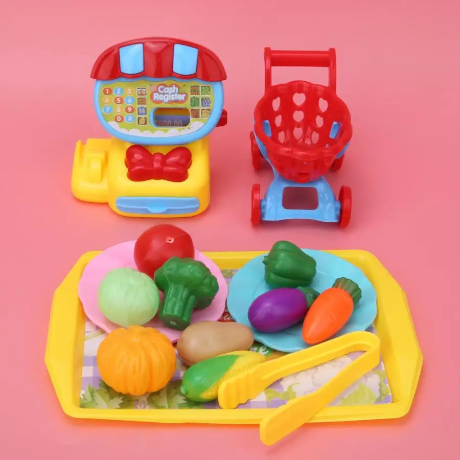 Моделирование кассового аппарата, играющая игрушка, корзина для покупок, игрушки, игровой домик, Игрушки для раннего развития, игрушка для детей, подарок