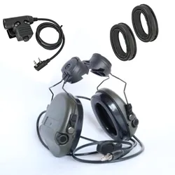 Mssordin – support sur rail pour casque, protection auditive pour prise de vue électronique (FG) + protège oreilles en silicone + U94 PTT 