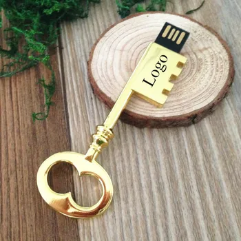 

Custom Logo Key USB flash 8g 16gb 32gb 64gb USB3.0 Pendrive Memory Stick Waterproof Metal flashdrive Commemorative gift drive