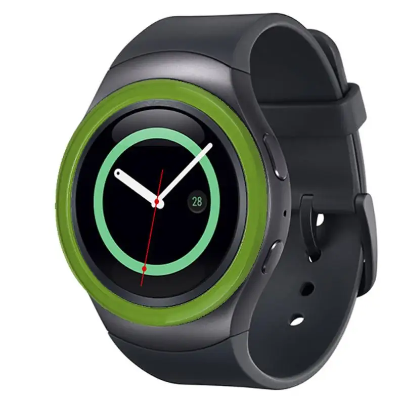 Защитный чехол для samsung gear S2 R720, аксессуары для умных часов, мягкое Силиконовое защитное кольцо - Цвет: Green