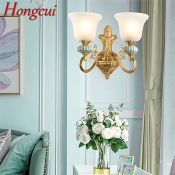

Hongcui Modern Wall Sconce Brass Wall Lamps Fixture Luxury LED Creative Decorative For Home Bedroom Living Room Dining Room