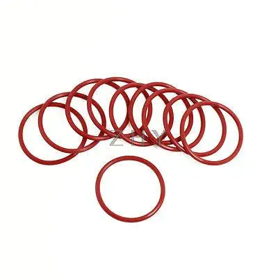 

10 x Red Rubber 45mm x 3mm x 39mm Oil Sealing O Rings Gaskets Washers