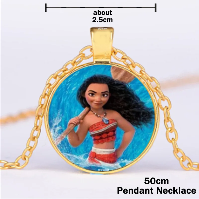 Моана Вымпел для вечеринки флаг день рождения Caketopper баннеры дети мультфильм день рождения принадлежности украшения Скатерть - Цвет: 50cm Necklace
