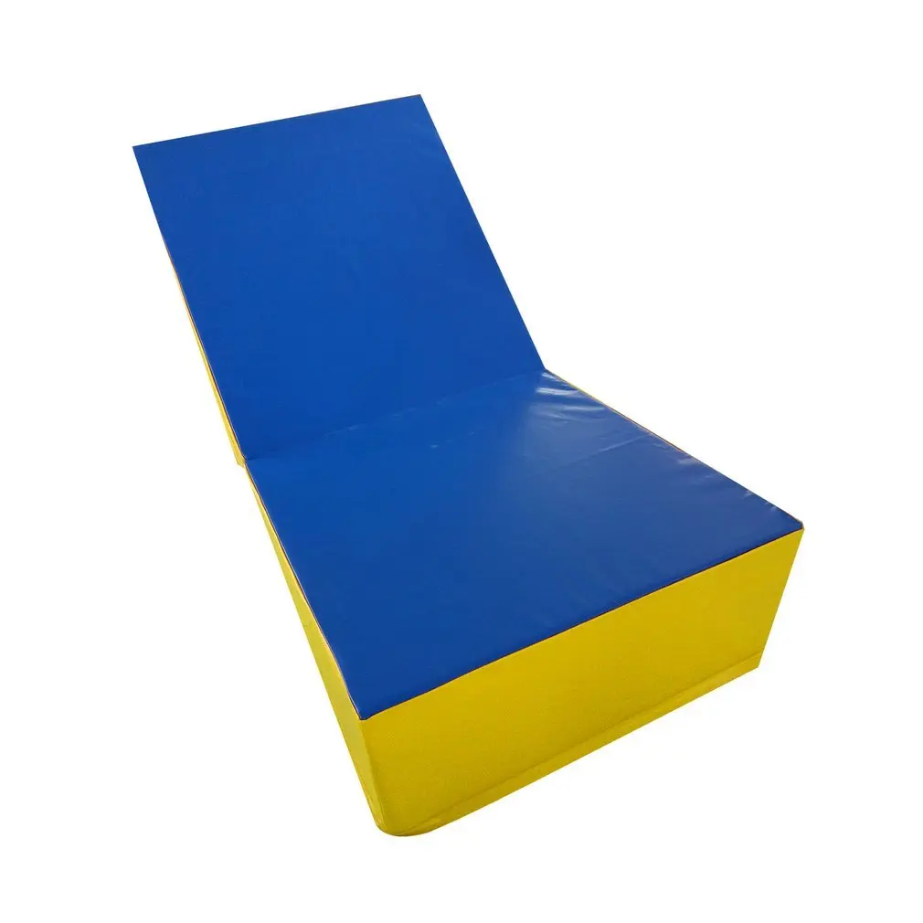 

Incline Gymnastics Mat Cover Foam Stuffing Tumbling Mat for Gym Sports Exercise Aerobics Foldable Wedge Ramp PVC