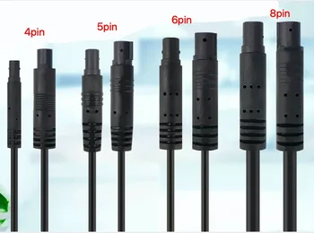 

4PIN/5PIN/6PIN/8PIN extension Cable for Car RCA Reverse Rear View Parking Camera Video female to male