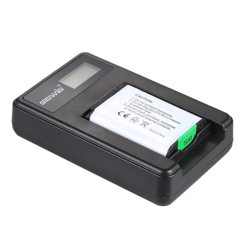 Andoer портативное светодиодное зарядное устройство с 2 шт 1450mAh аккумуляторные батарейки для SONY DSC цифровой камеры видеокамеры